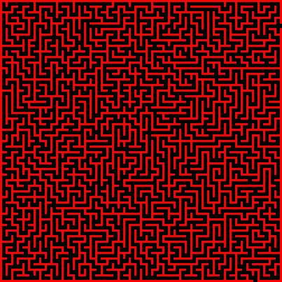 binarized maze image