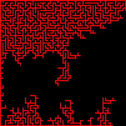 one of the two halves of the maze