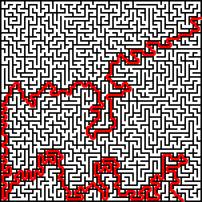 path through the maze